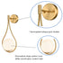 Vanity Modren Wall Light Fixtures Milky White Round Glass Sconce Light Bedroom